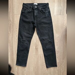 Zara Women's Black Straight Leg Jeans